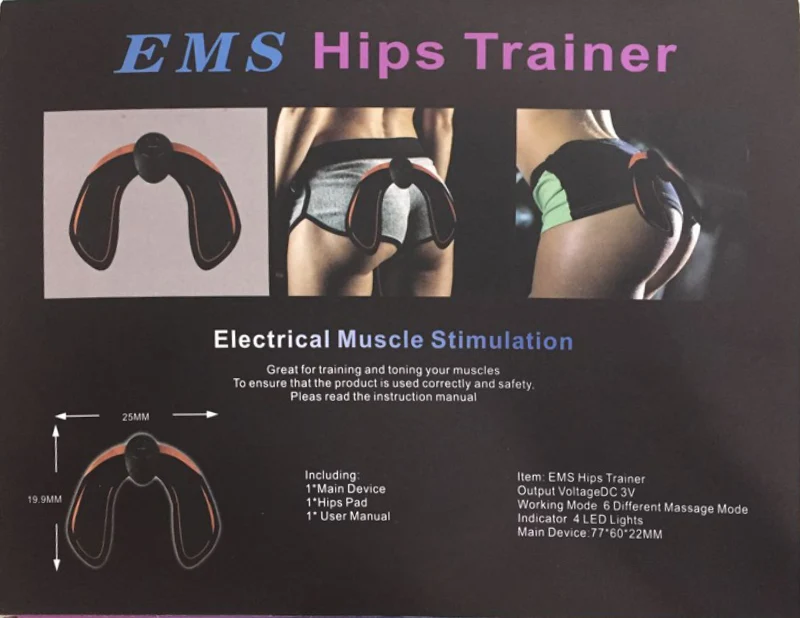 2018 EMS тренажер для бедер стимулятор мышц ABS фитнес ягодицы подъема ягодиц тонер