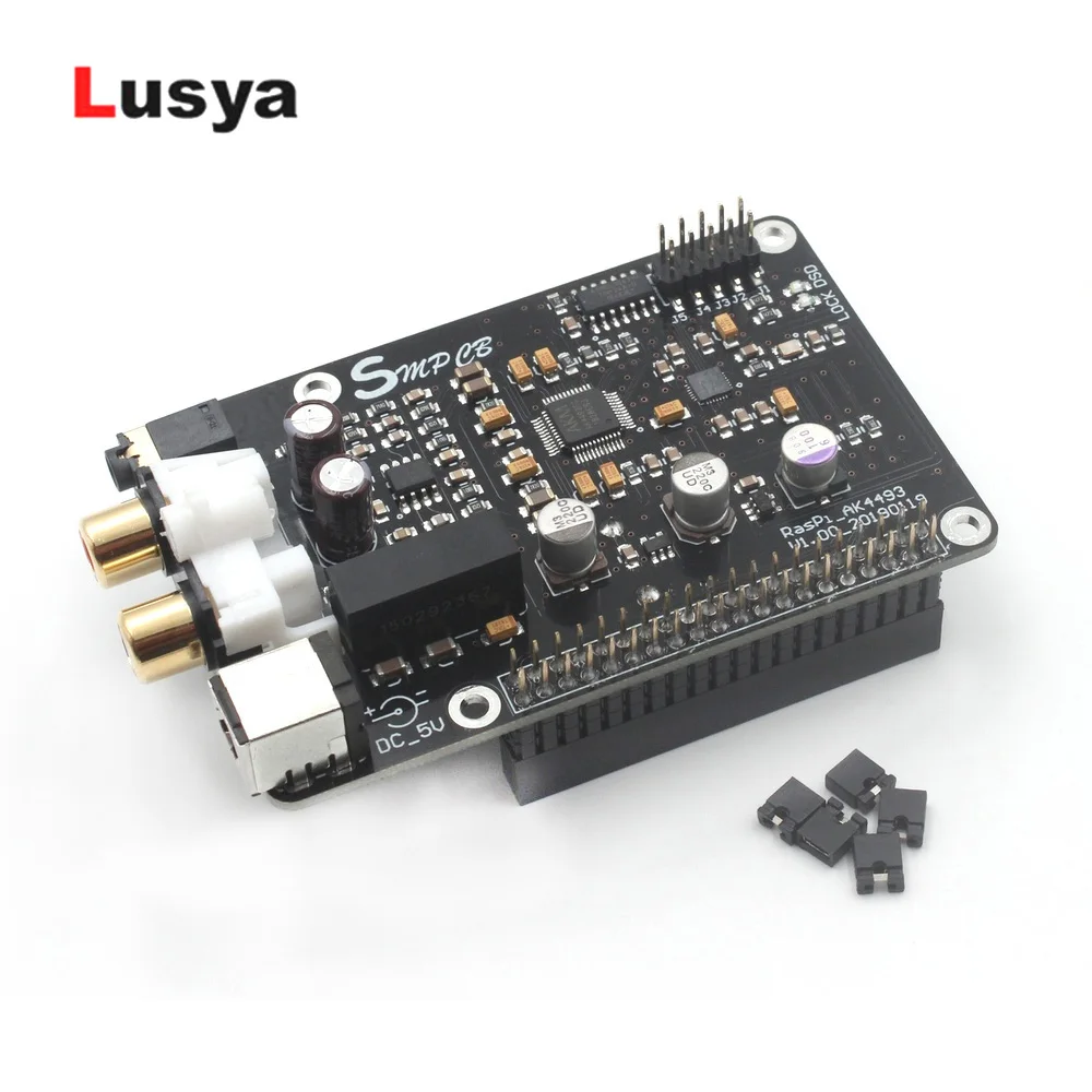 AK4493 декодер DAC доска Цифровой вещания сетевой плеер ЦАП подключен к I2S 32bit 384 K DSD128 для Raspberry Pi 2B 3B 3B+ T0729