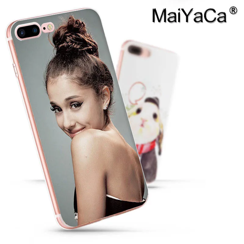 MaiYaCa Cat Ar Ariana Grande прозрачный мягкий ТПУ чехол для телефона iPhone 8 7 6 6S Plus X 5 5S SE 11pro