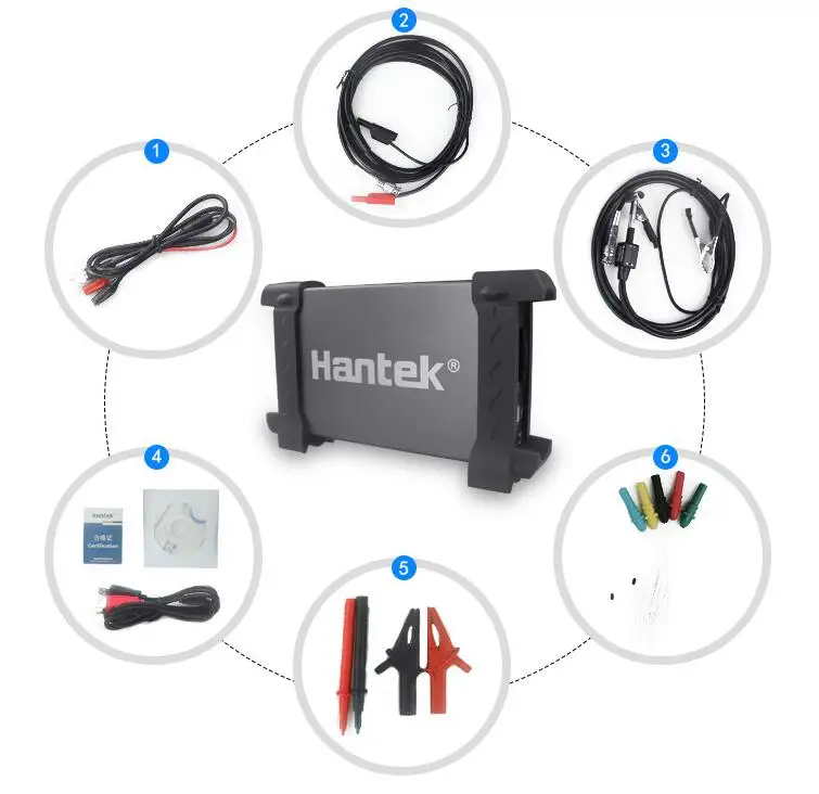 Hantek 6074BE (Серия I) 4 канальный 70 МГц стандарт оснащенный более 80 типов функций