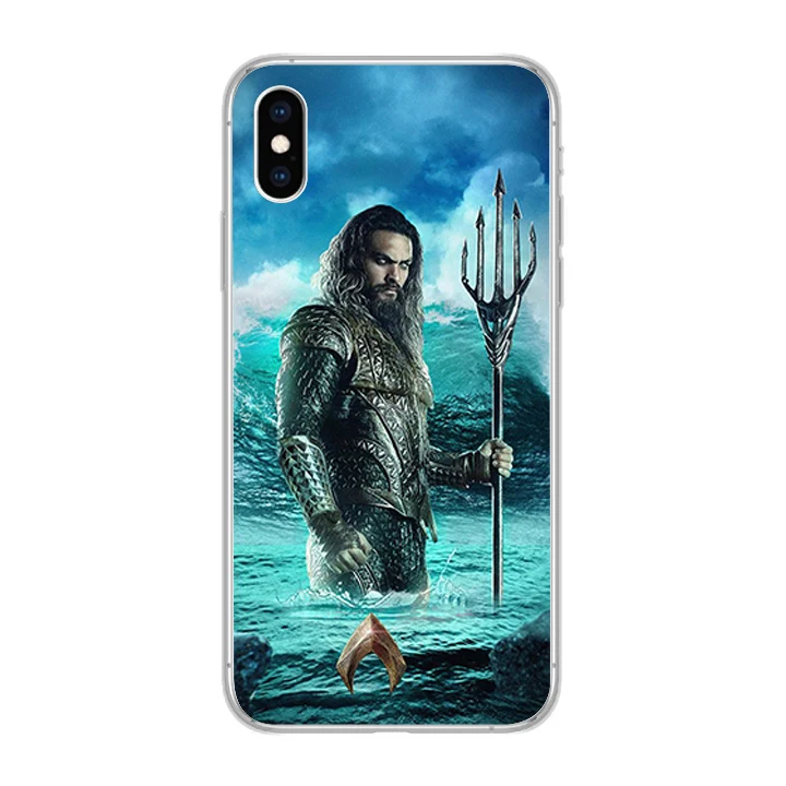 ciciber Phone Cases for iPhone 11 Pro Max 8 7 6 6s Plus SE 5s Soft TPU Cover X Xs XR XS Case Aquaman Coque Fundas |