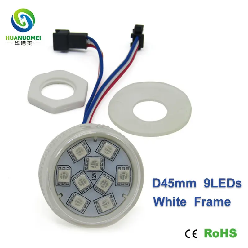 Rgb UCS1903 9 светодиодный s 45 мм pixel smd 5050 модуль дисплея полноцветная цифровая лампа