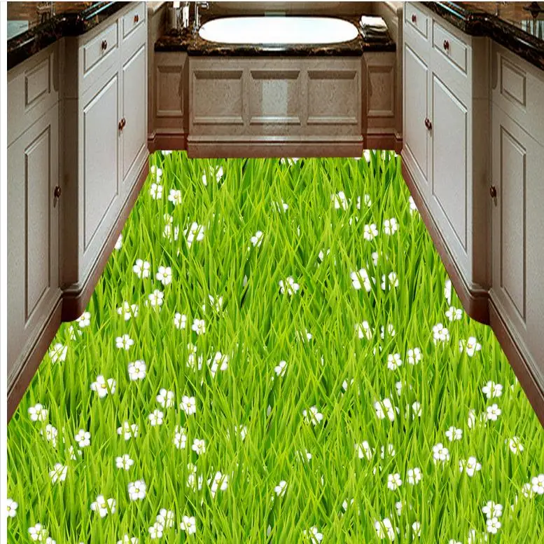 3d обои для ванной комнаты водостойкие кухни пол из ПВХ|pvc flooring wallpaper|floor wallpaperwallpaper