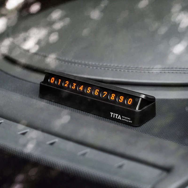 Xiaomi TITA временная остановка знак парковки автомобиля номер карты может скрывать