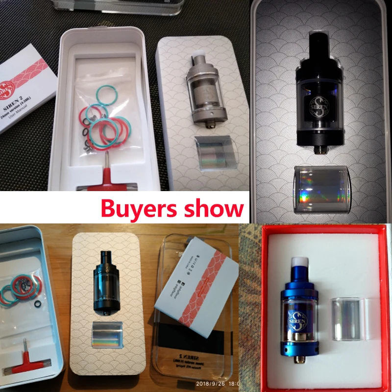 Электронная сигарета Digiflavor Siren V2 GTA MTL Tank версия 24 мм бак для вейпа 4 5 мл 2 емкость