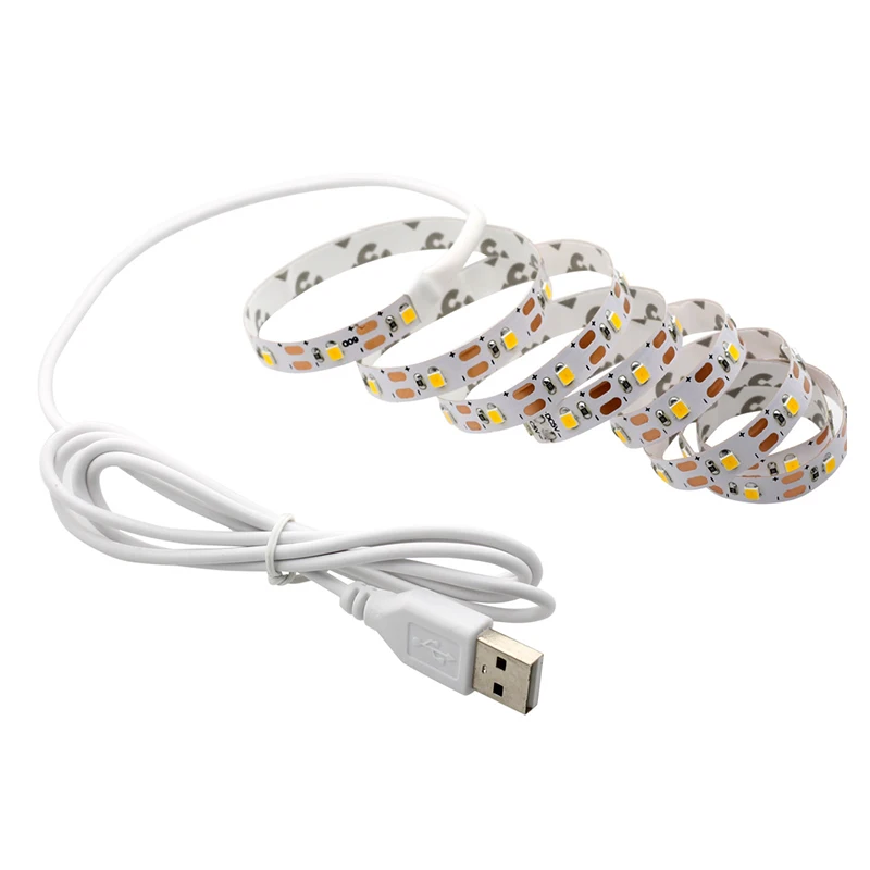 5 в USB светодиодные полосы света RGB съемный светодиодный ТВ фоновое освещение 1 м 2