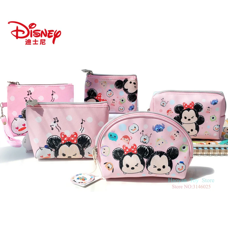 5Pcs One Set Натуральная disney TUSM МИККИ розовый Многофункциональный Для женщин сумка кошелек Baby Care Bag модная сумка для мамы для девочек Подарки Стиль - Цвет: 5Pcs One Set