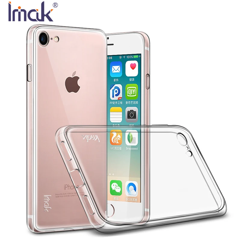 Оригинал IMAK для iPhone 7 Чехол стелс прозрачный ТПУ силиконовый чехол телефона