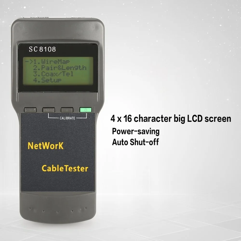 ЖК дисплей сетевой измеритель беспроводной LAN Телефон Кабельный Измеритель