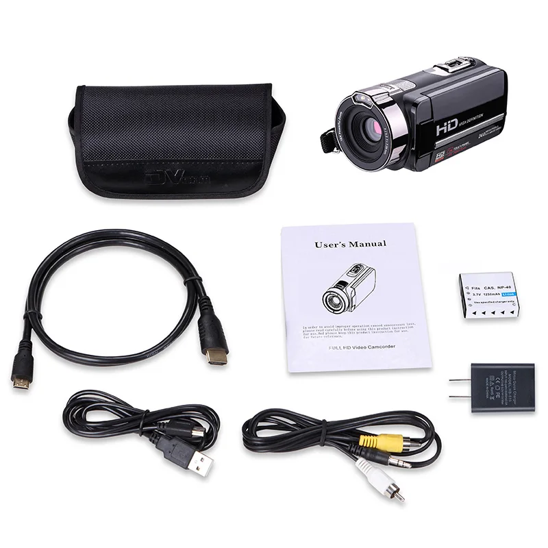 

HD Digital Camera Video Camcorders Recorder 16X Zoom CMOS 3.0 inch Touch Screen IR night vision DV DSLR Camera Multi-Languauge