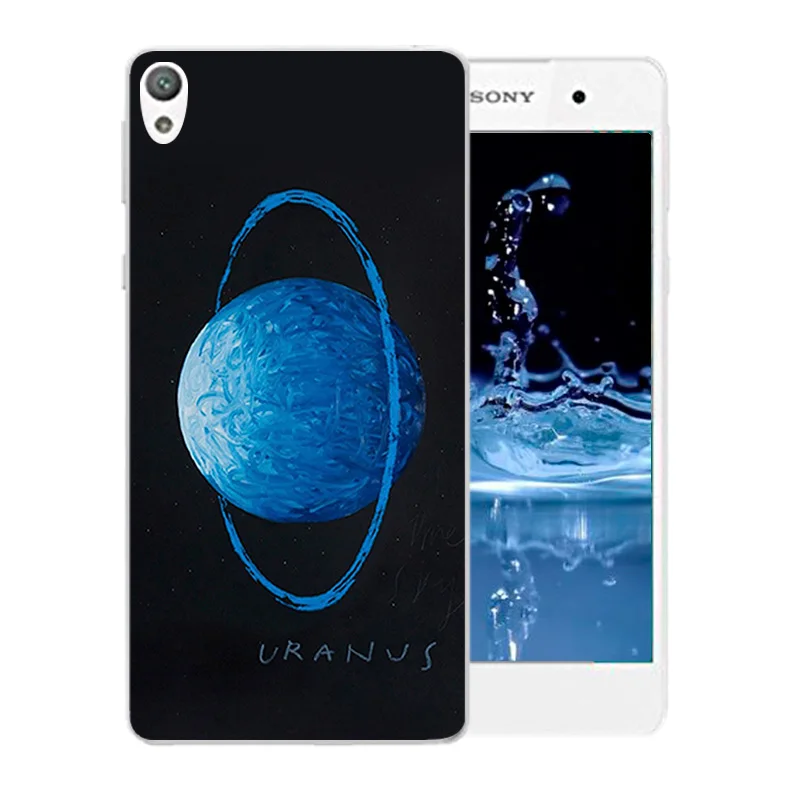 Чехол для телефона с рисунком космическая Луна Мягкий силиконовый чехол Sony Xperia E5