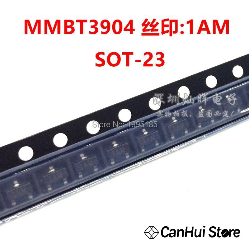 

100 . MMBT3904 SOT23 3904 SOT 2N3904 SMD SOT-23 1AM