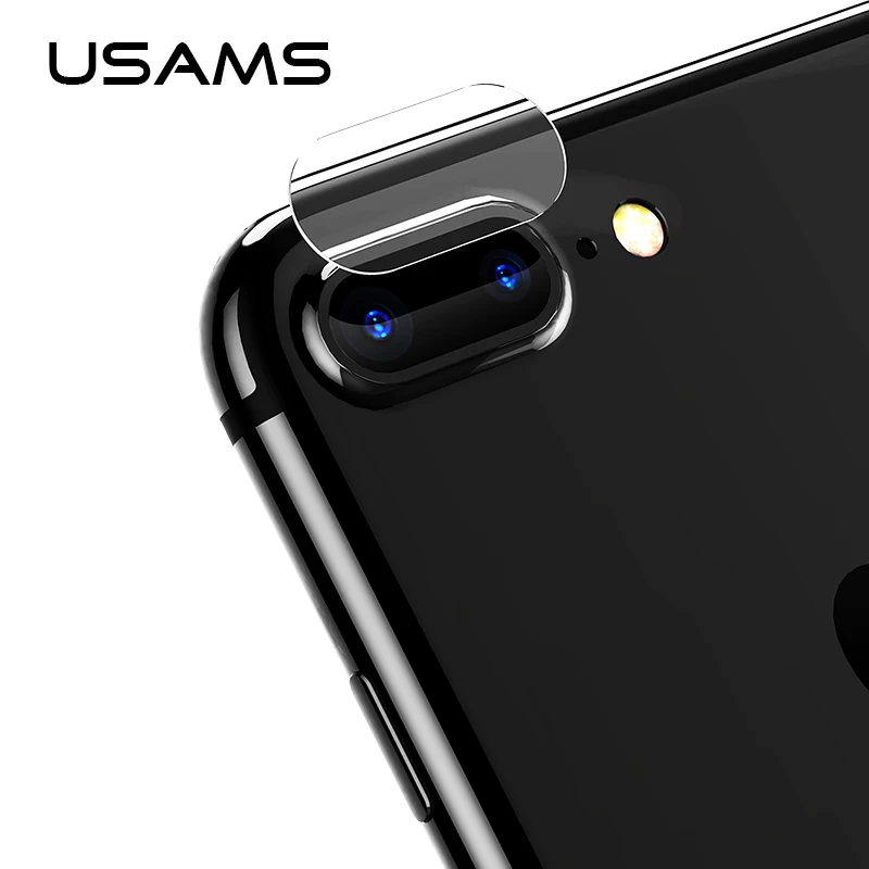 2 шт. для iPhone 7 8 plus USAMS камера объектив Защита экрана Закаленное стекло пленка 9H Corning Gorilla glass Защита от царапин крышка объектива