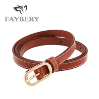 european style cowskin belts for women clothing golden metal buckle belt high quality genuine leather female strap drop shipping