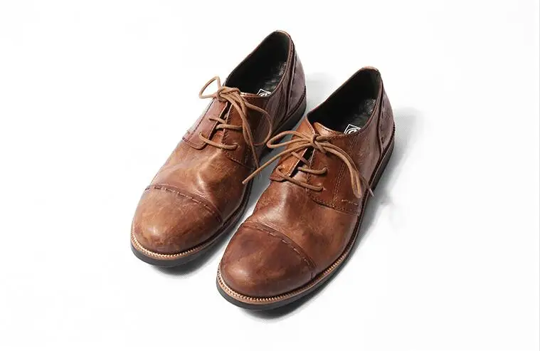 Мужские модельные оксфорды на шнуровке мужские Умные повседневные туфли из