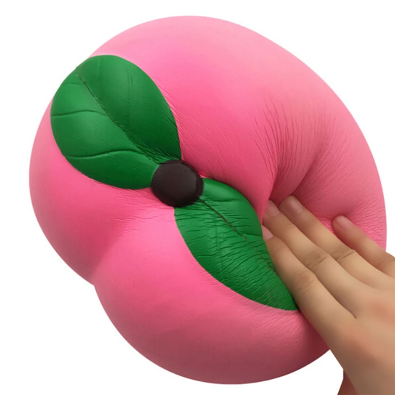 Мягкая мягкая большая оранжевая Клубничная игрушка в форме арбуза персика
