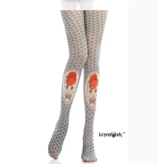 Hot sales! New Fashion Women Vintage Cat Pantyhose Lolita Printed Pantyhose