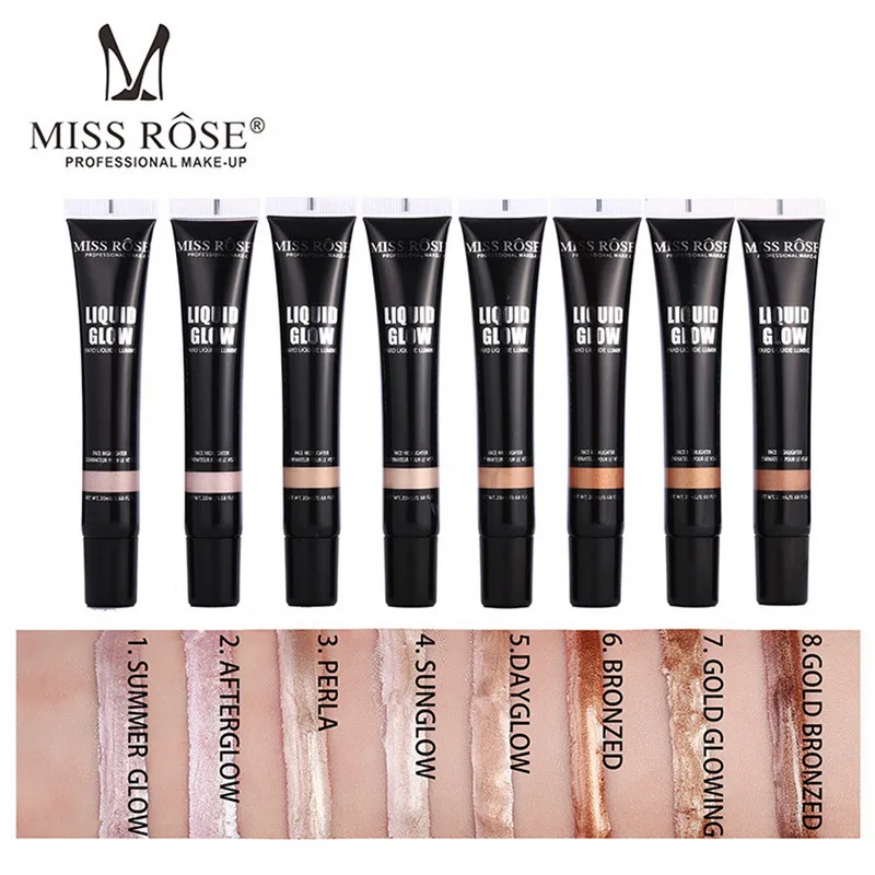 Miss Rose осветитель контурный макияж лицо хайлайтер светящийся набор полное