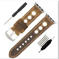 as picture ZLIMSN дизайн, аксессуары, ремешок из натуральной кожи для Apple Watch, браслет, одиночный тур, индивидуальное отверстие, 42 мм, 38 мм, iwatch - Цвет ремешка: as picture