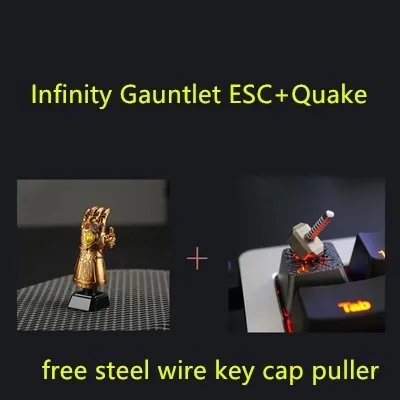 Holioops Высококачественная Заказная клавишная крышка для Marvel Thanos Infinity Gauntlet механическая клавиатура Enter ESC Key cap произведение искусства - Цвет: model 7
