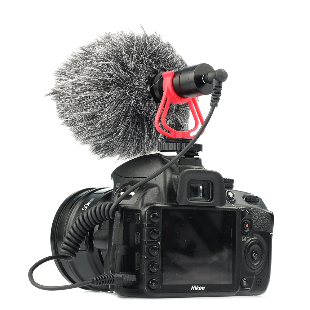 Направленный конденсаторный микрофон металлический строительный видео 3 5 мм для