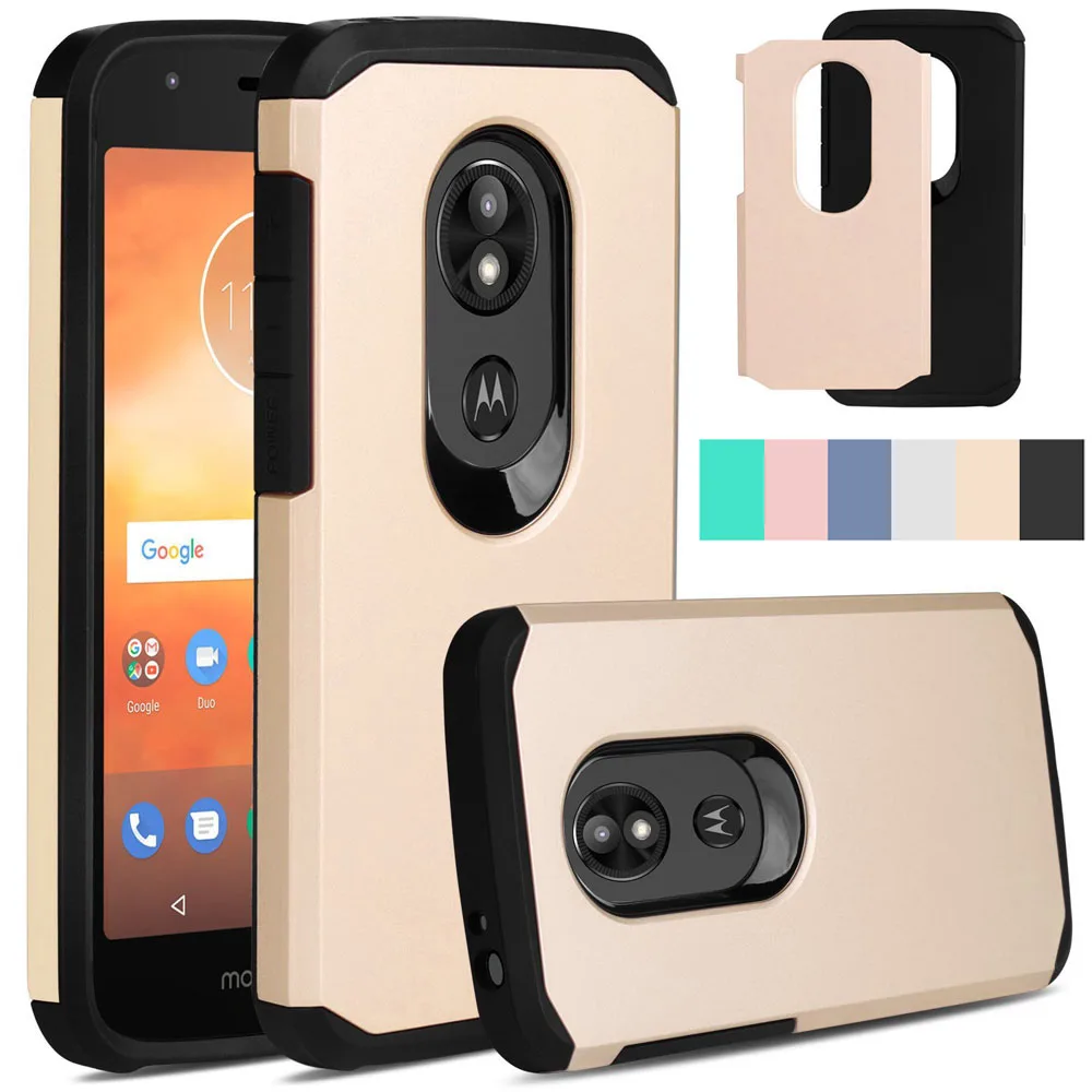 Чехол для Motorola Moto E5 Plus / Supra двухслойный Гибридный армированный чехол