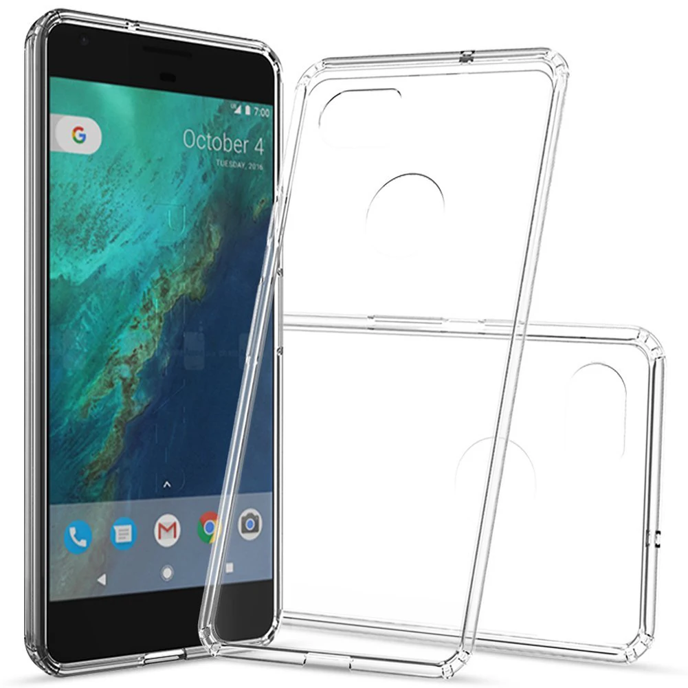 MAYROUND Four Corners Thicken Shockproof Air Cushion Case For Google Pixel Clear Camera Protection 2 XL Cover |