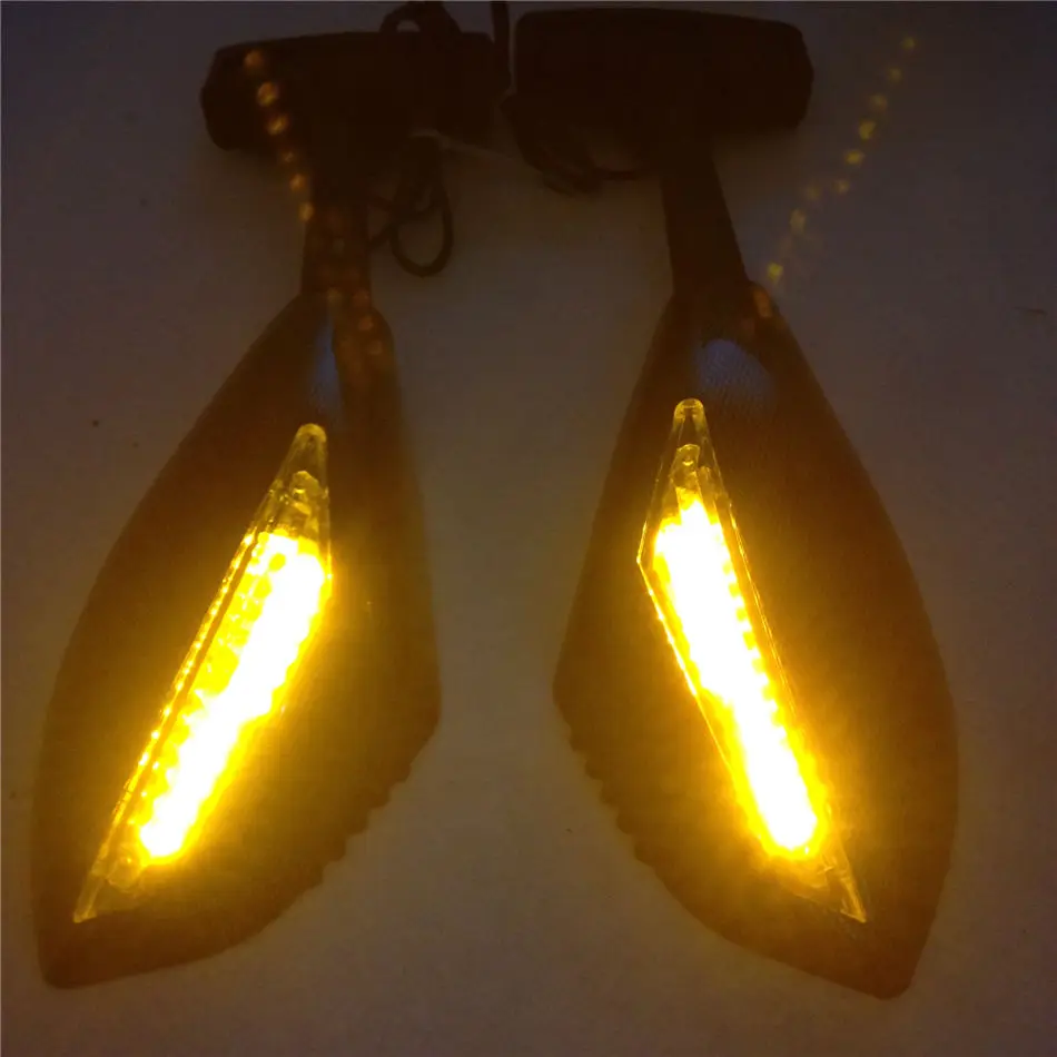 Мотоцикл LED указатель поворота интегрированы сторона заднего Зеркала для Yamaha YZF 600 R1 R6 R6S FZ1 FZ6 fz6s Fazer FJR1300 XJ6
