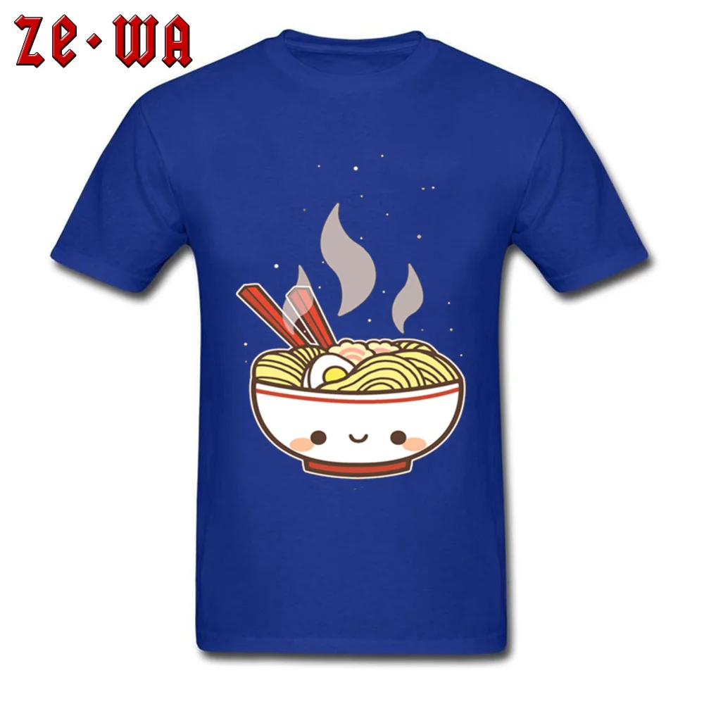 Последняя Милая японская летняя футболка Ramen с круглым вырезом хлопковые мужские