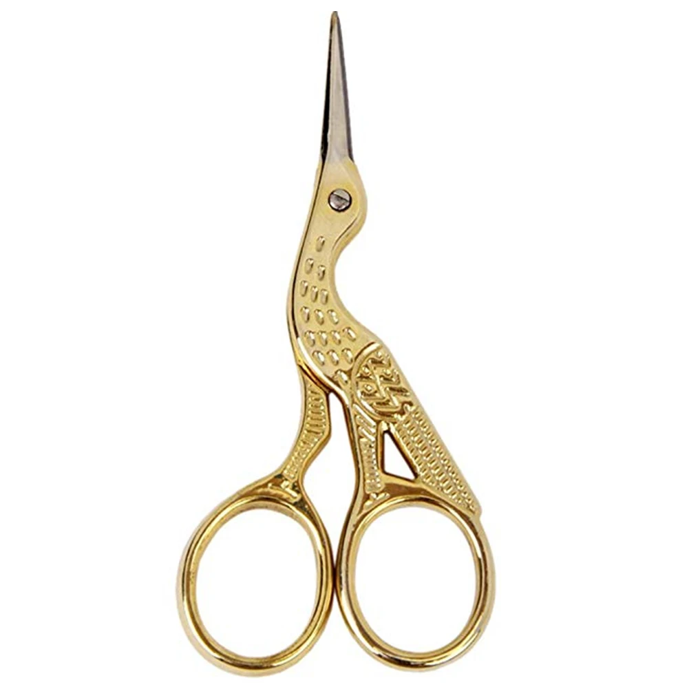 Нежный аист формы Scissor Винтаж птица сдвига из нержавеющей стали швейные ножницы