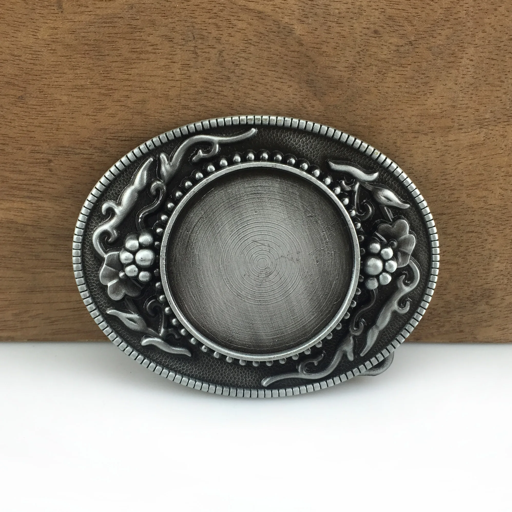 BuckleClub оптовая продажа ретро Овальный Цветок Сделай Сам пряжка для ремня в