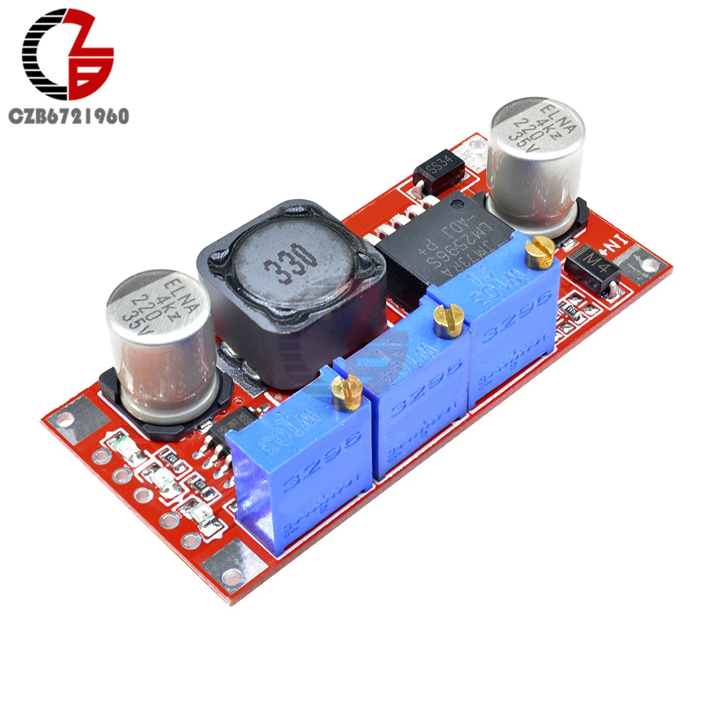 LM2596 DC-DC понижающий преобразователь Регулируемый Модуль CC CV для зарядки литиевой