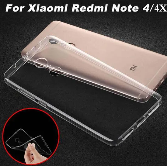 Чехол для Xiaomi Redmi Note 4 4X Ricestate Ультратонкий Прозрачный чехол из ТПУ мягкий