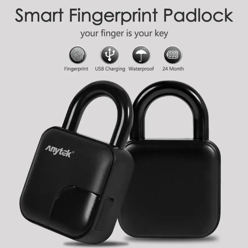 Anytek L3 Умный Замок без ключа с отпечатком пальца IP65 Водонепроницаемый