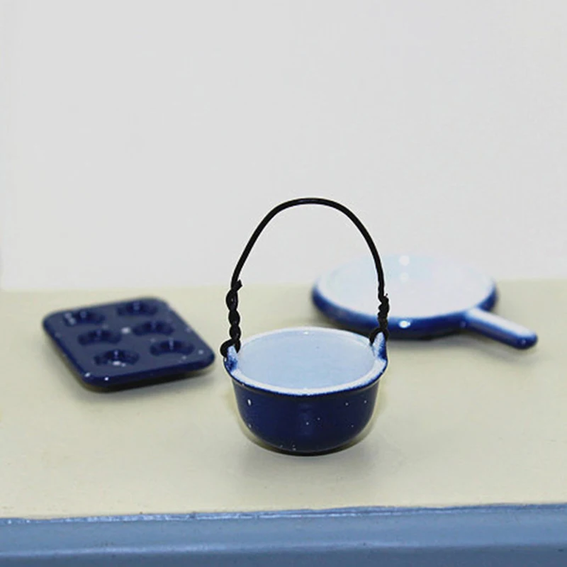 3 шт. 1/12 кукольный домик Мини Доска для печенья имитация кухонной сковороды