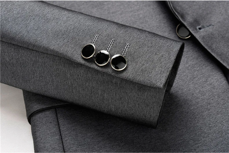 Batmo 2018 Новое поступление весенние высококачественные мужские костюмы серые