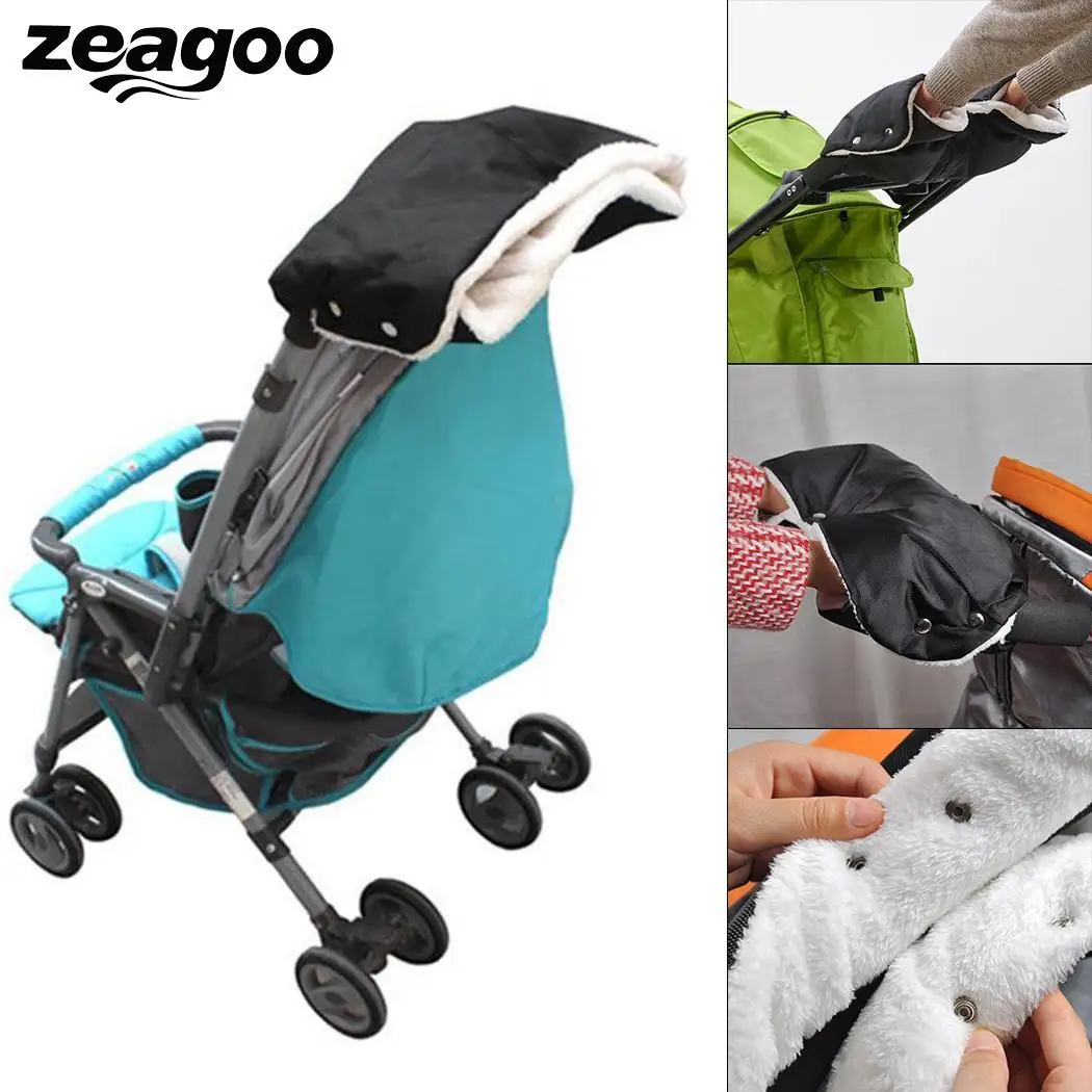 Zeagoo толстые коляски Утепленные перчатки для зимние водонепроницаемые ручной