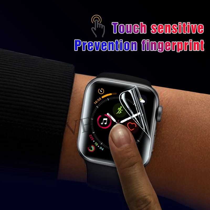 9D Защитная пленка для iWatch 4 44 мм 40 с полным покрытием мягкая Apple 1 2 3 38 42 3D изогнутая