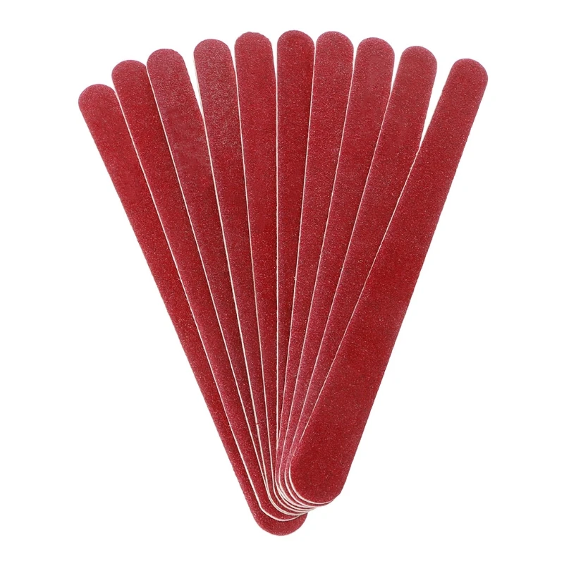10Pcs/Set Nail Art Sanding Files Polish Acrylic Sandpaper Buffer Manicure Set Tools | Красота и здоровье