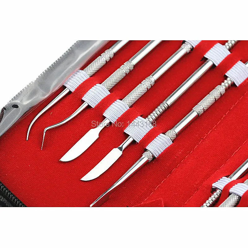 1 Set High Quality Dental Lab Instruments Wax Carving Tool Surgical Sculpture Knife Dentist Products Free Shipping | Красота и