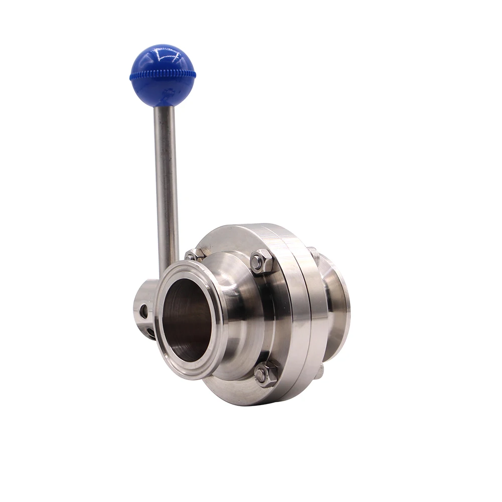 DERNORD 1-1/2 &quotСанитарно 1 5&quot Три зажим бабочка клапан силиконовое уплотнение