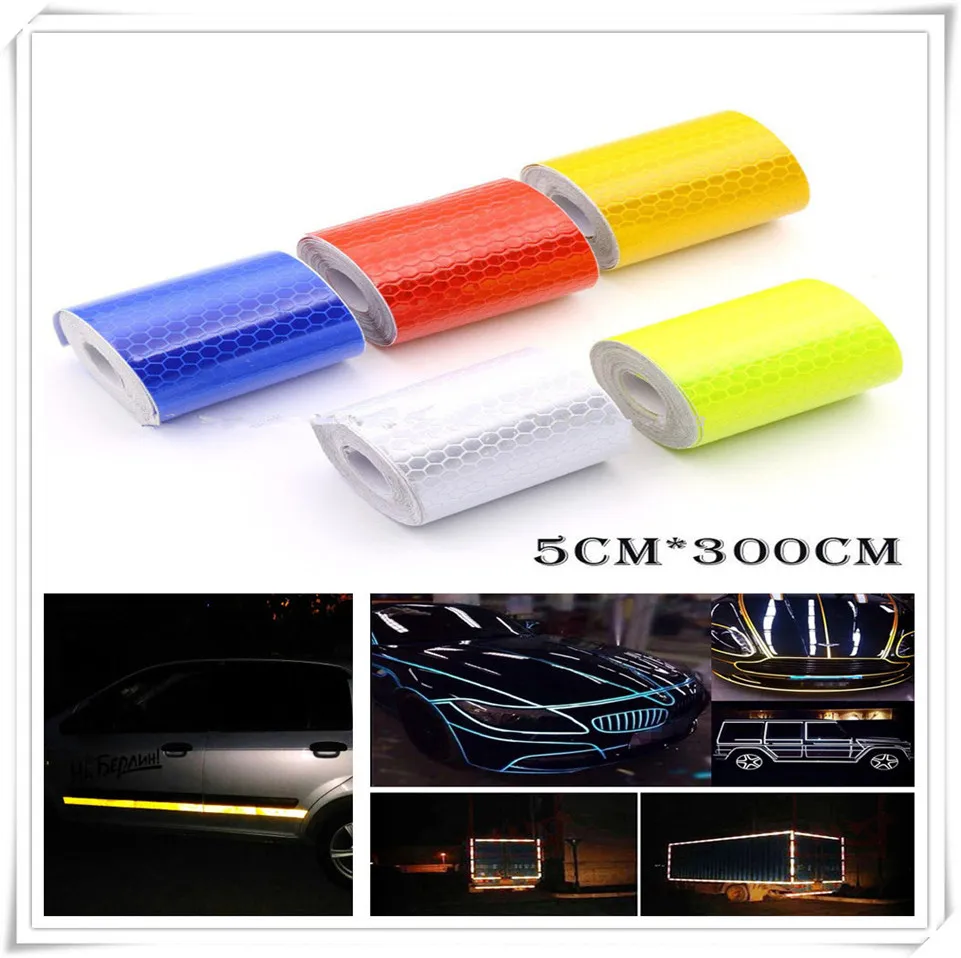 

Car Reflective bike Adhesive Sticker Warning tape Film for Fiat Croma Linea Ulysse Oltre 600 1200 520 20-30 16-20