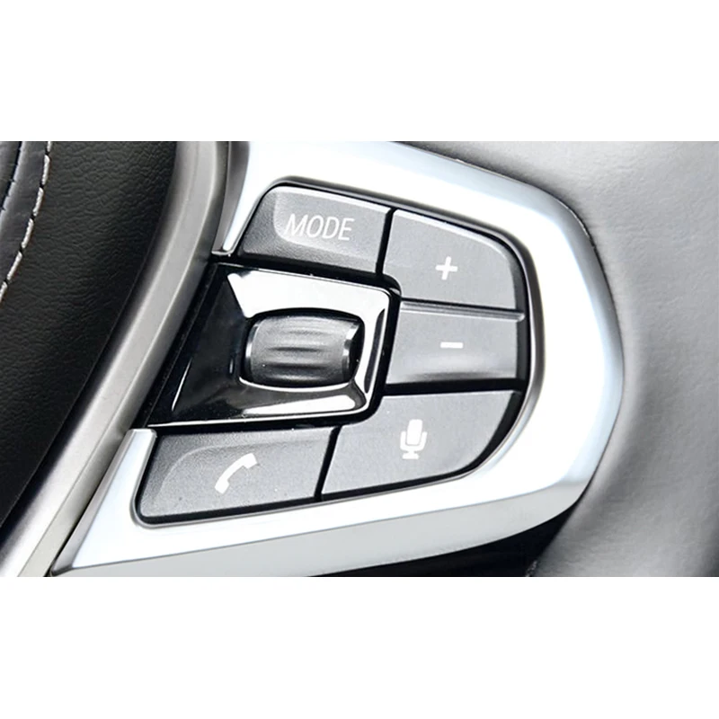 Автомобильные аксессуары 2x Хром ABS руль кнопки рамка Крышка Накладка для BMW 5