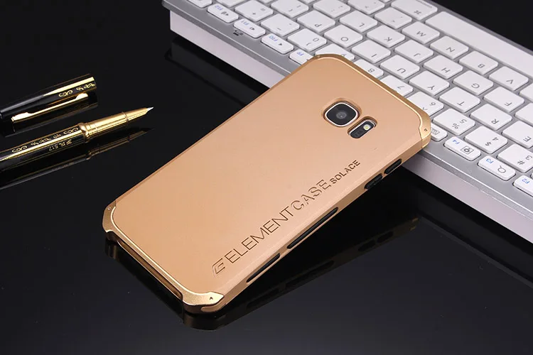 Чехол для samsung Galaxy S7 с алюминиевой металлической рамкой, Пластиковая Задняя крышка для S7 Capa Fundas Coque - Цвет: G