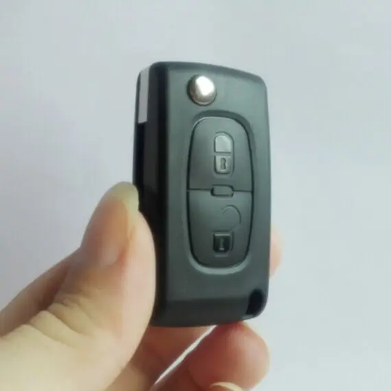 2-кнопочный дистанционный ключ 433 МГц + чип транспондера ID46 для PEUGEOT 207 307 308 0536