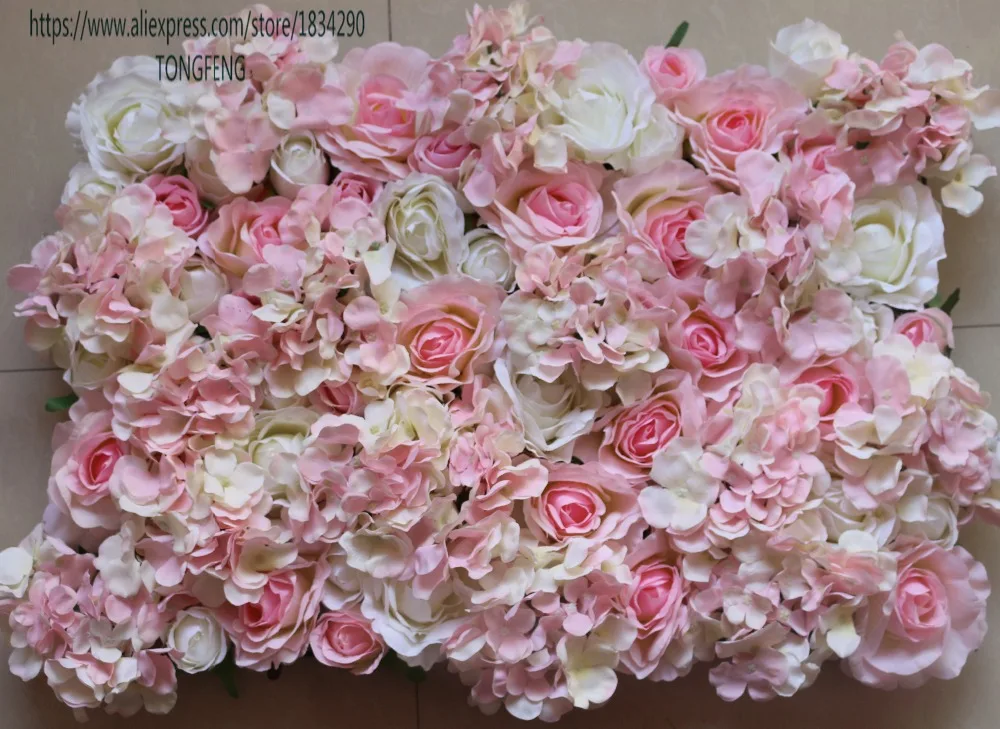 Искусственный цветок TONGFENG Шелковая Роза и Гортензия свадебный фон украшение