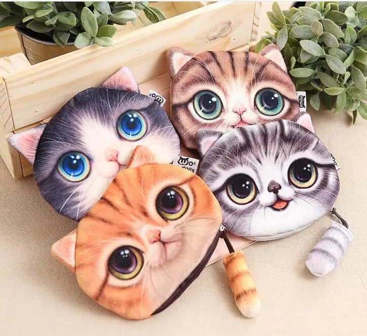 

new 5pcs 2022 autumn new meow star tail decoration Plush purse wallet wholesale mobile phone bag stereo cat