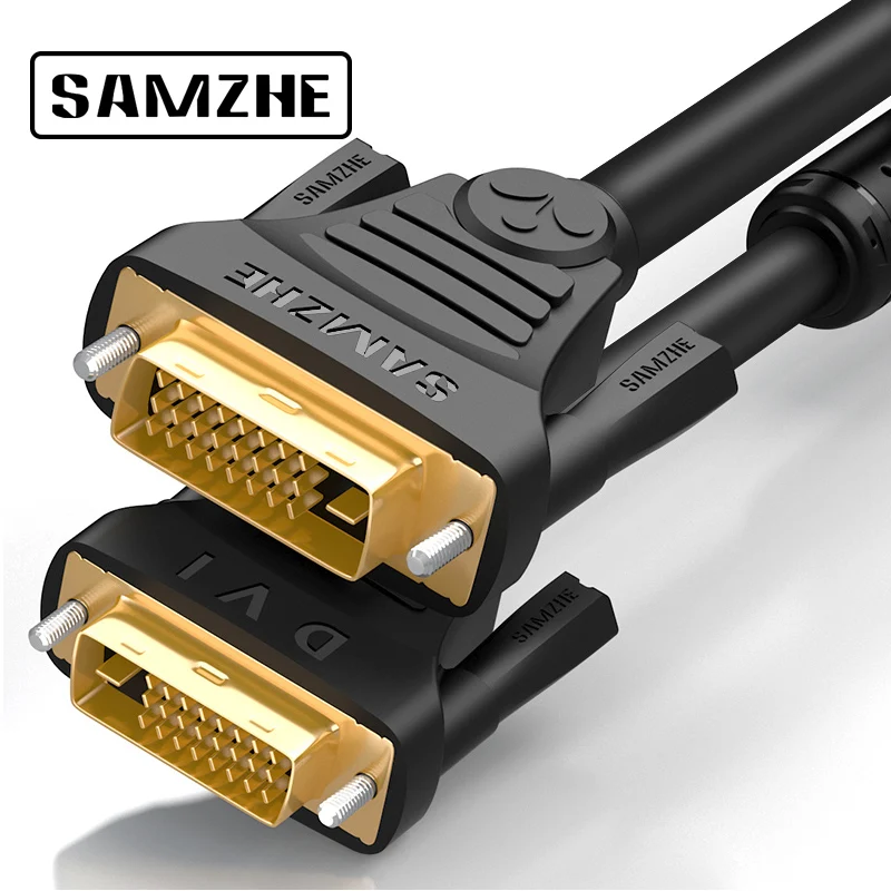 SAMZHE 1080P DVI кабель 24 + 1 модель 18 Pin один двойной м/1 5 м/2 м/3 м/5 м/8 м/10 м Кабельный