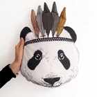 Детская подушка из Подушка индийская панда хлопка, мягкая игрушка для спальни