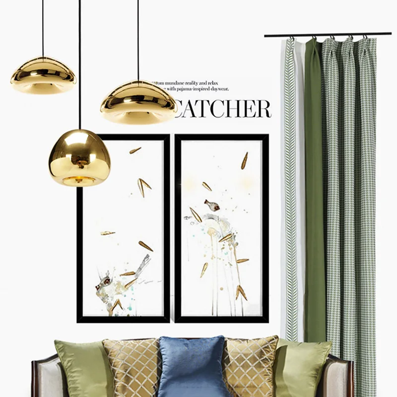 IKVVT E27 Modern Lamp Shade Glass Pendant Light Loft Lighting Dining Room Restaurant Hanging Living Fixtures | Лампы и освещение